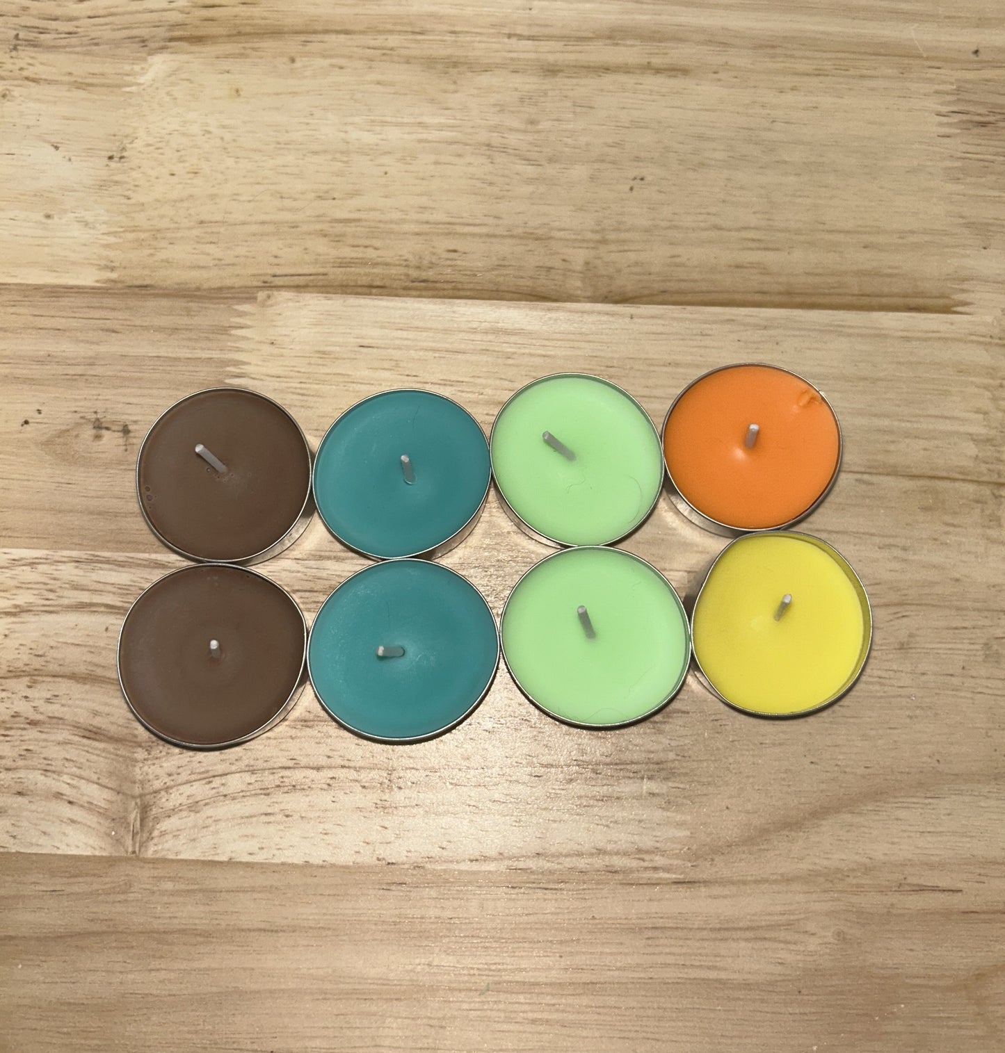 Ensemble de 8 petites bougies