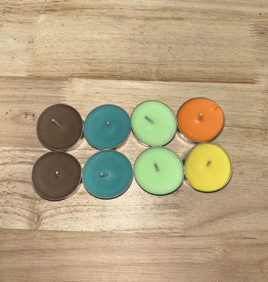 Ensemble de 8 petites bougies